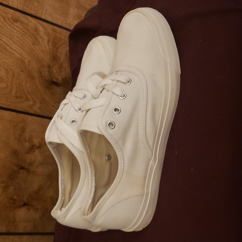 Mens white pro keds sneakers